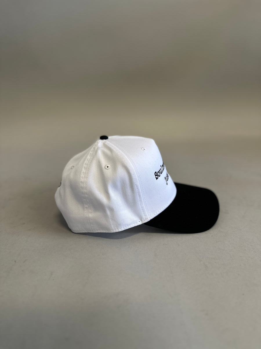 SOULMATES WHITE/BLACK SNAPBACK