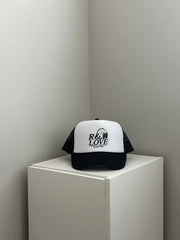 R&B LOVERS CLUB WHITE/BLACK TRUCKER