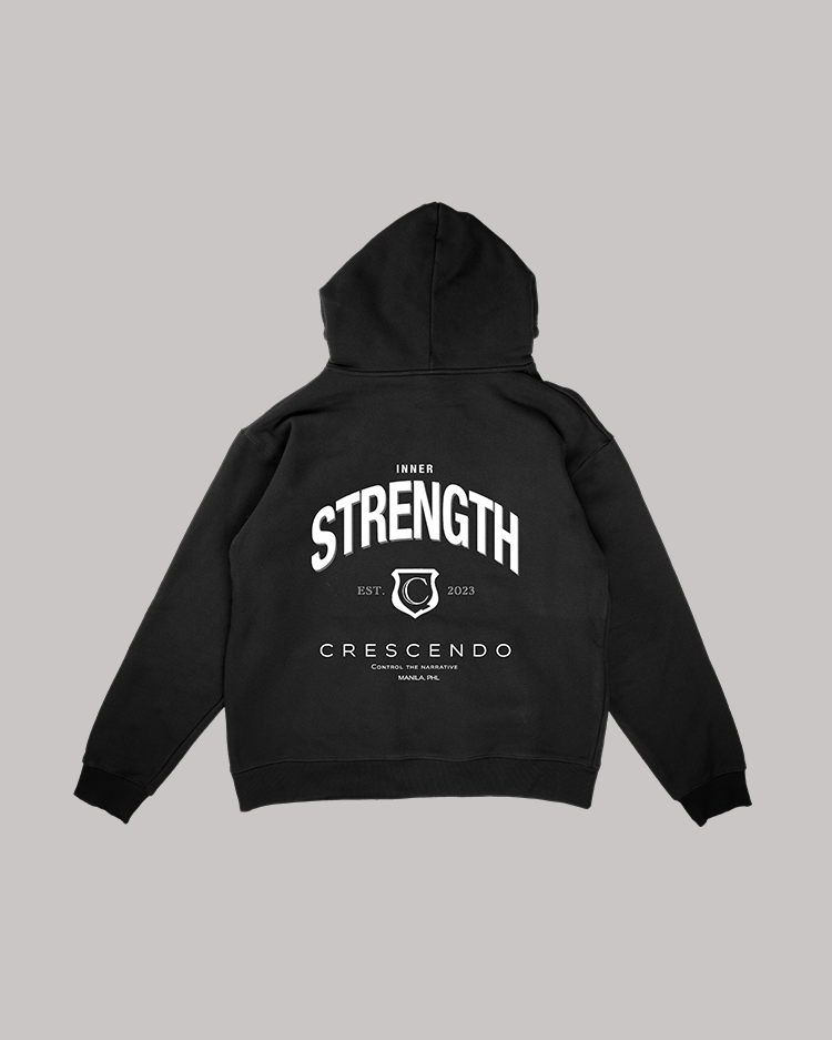 INNER STRENGTH BLACK HOODIE