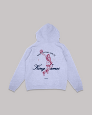 KING JAMES GRAY HOODIE