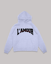 L'AMOUR GRAY HOODIE