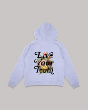 LIVE YOUR TRUTH GRAY HOODIE