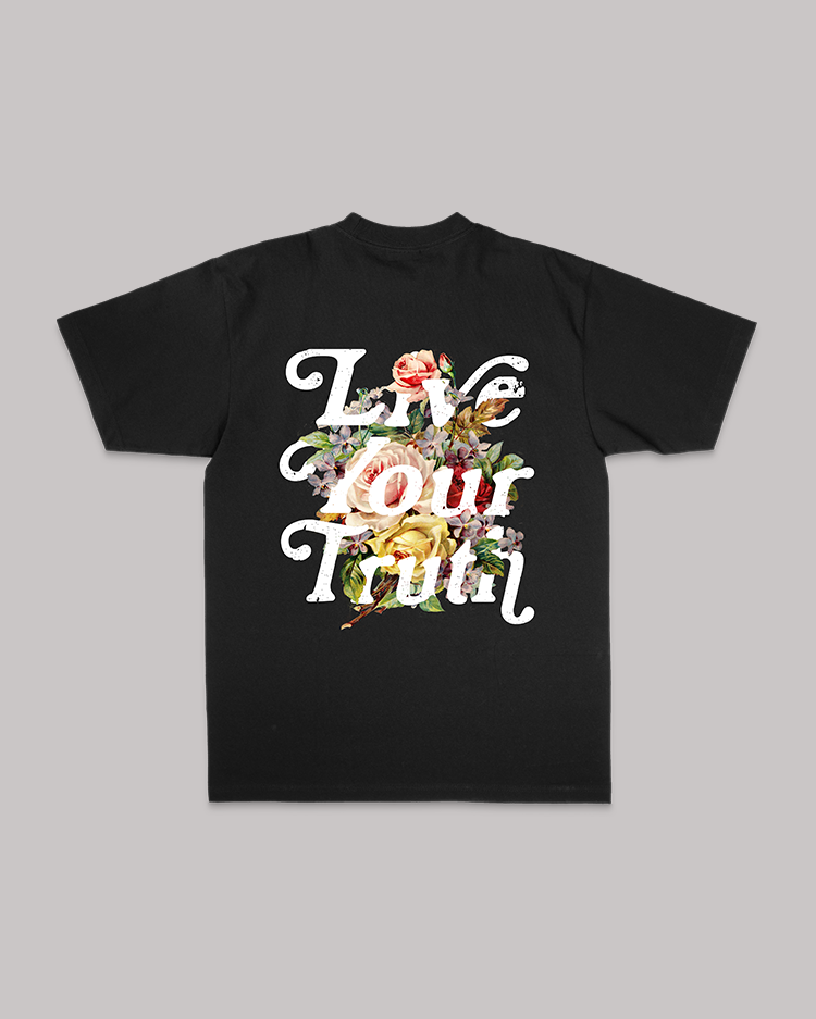 LIVE YOUR TRUTH BLACK TEE