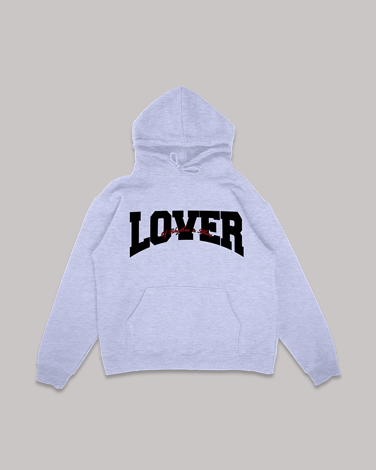 LOVER GRAY HOODIE
