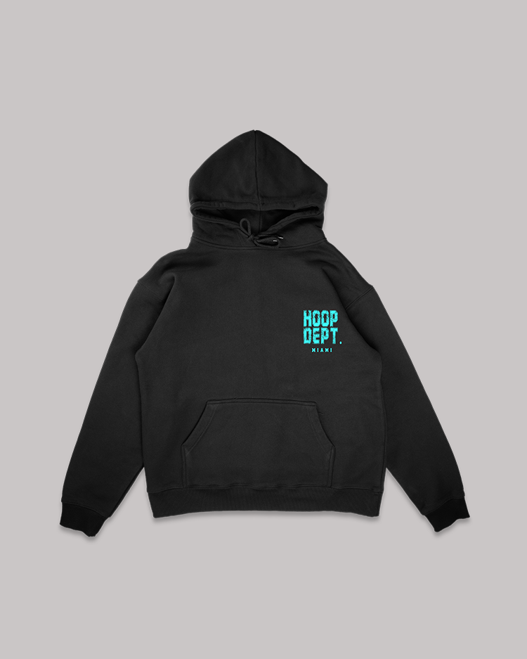 HOOPERS DEPT. MIAMI BLACK HOODIE