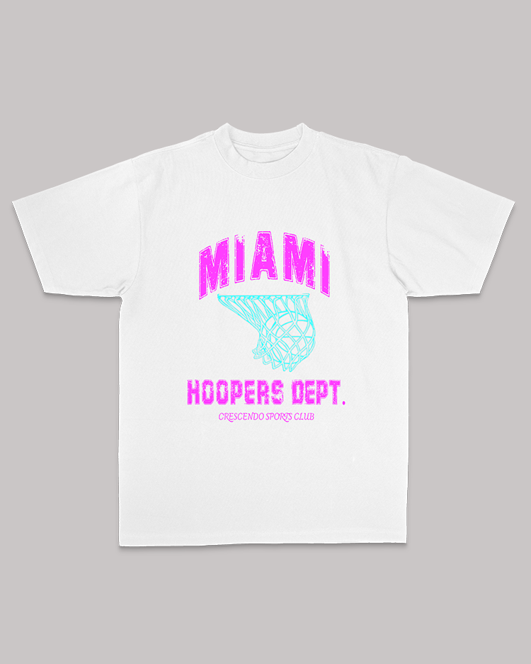 HOOPERS DEPT. MIAMI WHITE TEE