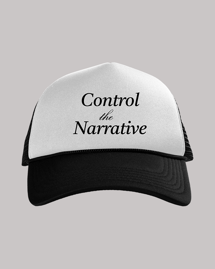 NARRATIVE WHITE/BLACK TRUCKER