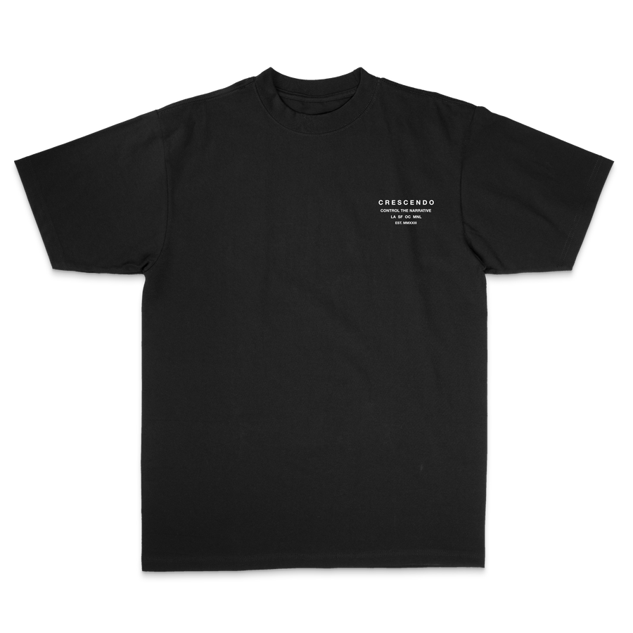 CONTROL THE NARRATIVE BLACK TEE