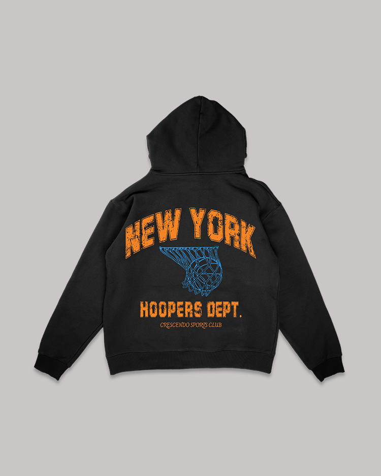 HOOPERS DEPT. NEW YORK BLACK HOODIE