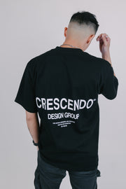 CRESCENDO DESIGN GROUP BLACK TEE