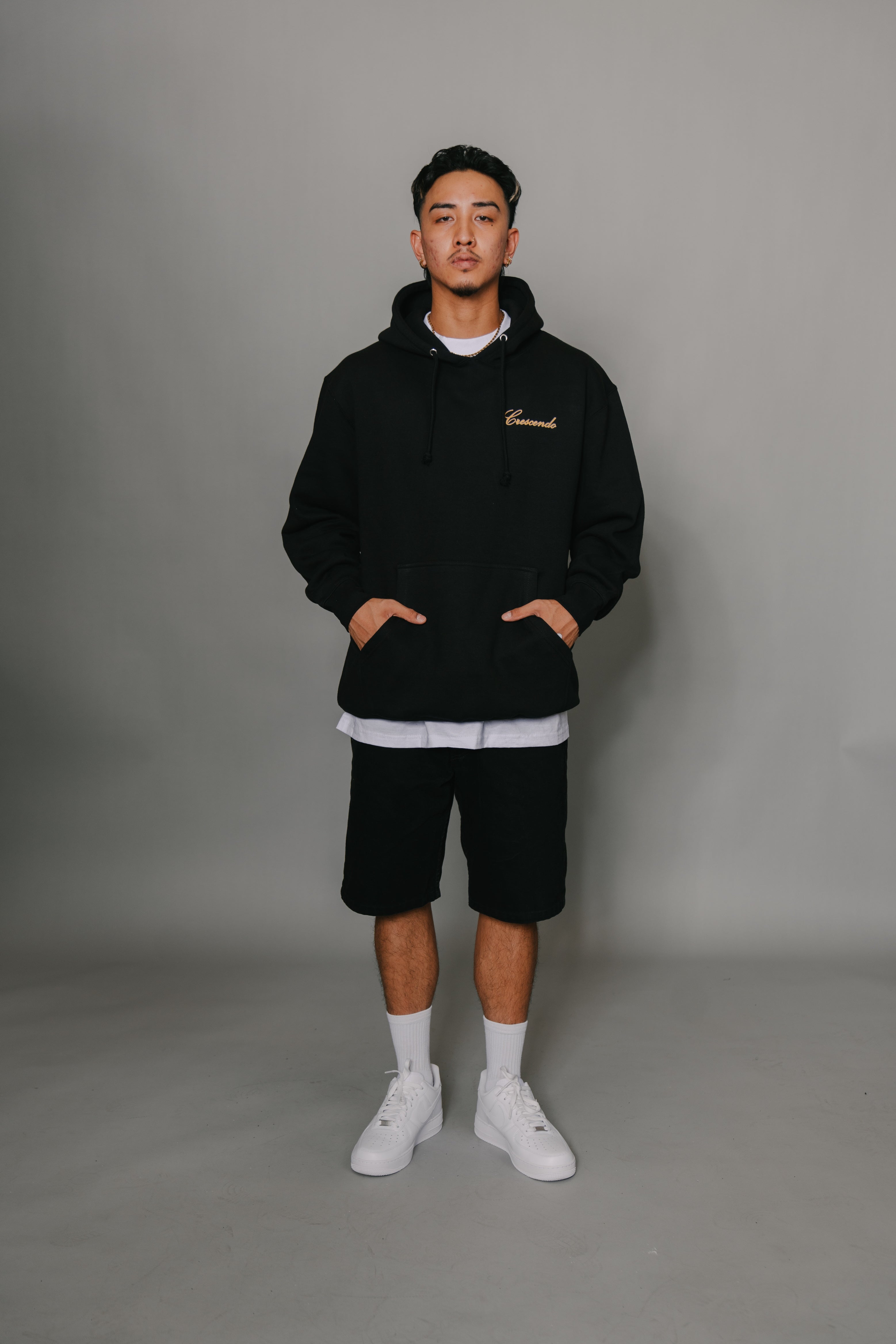 BLACK MAMBA BLACK HOODIE – Crescendo