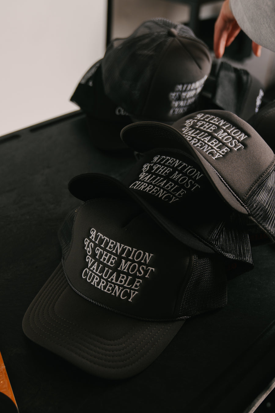 ATTENTION CURRENCY BLACK TRUCKER