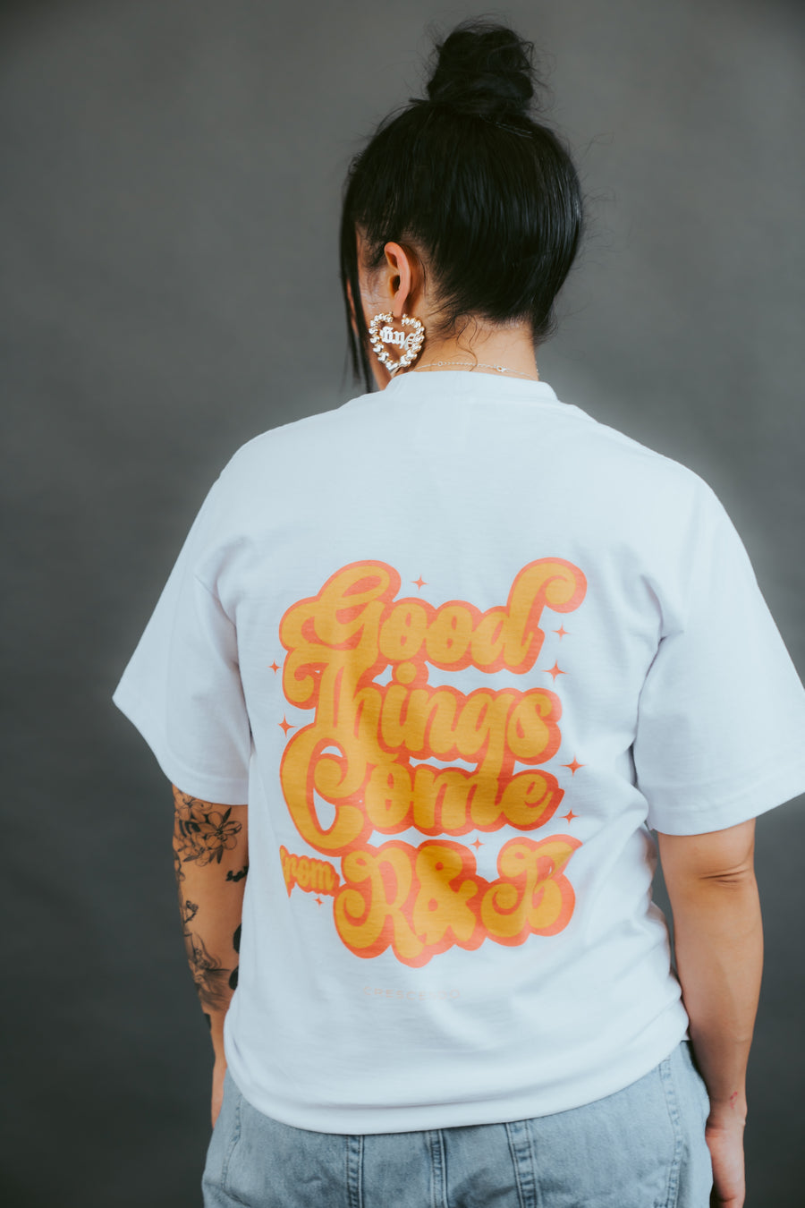 GOOD THINGS COME FROM R&B WHITE TEE