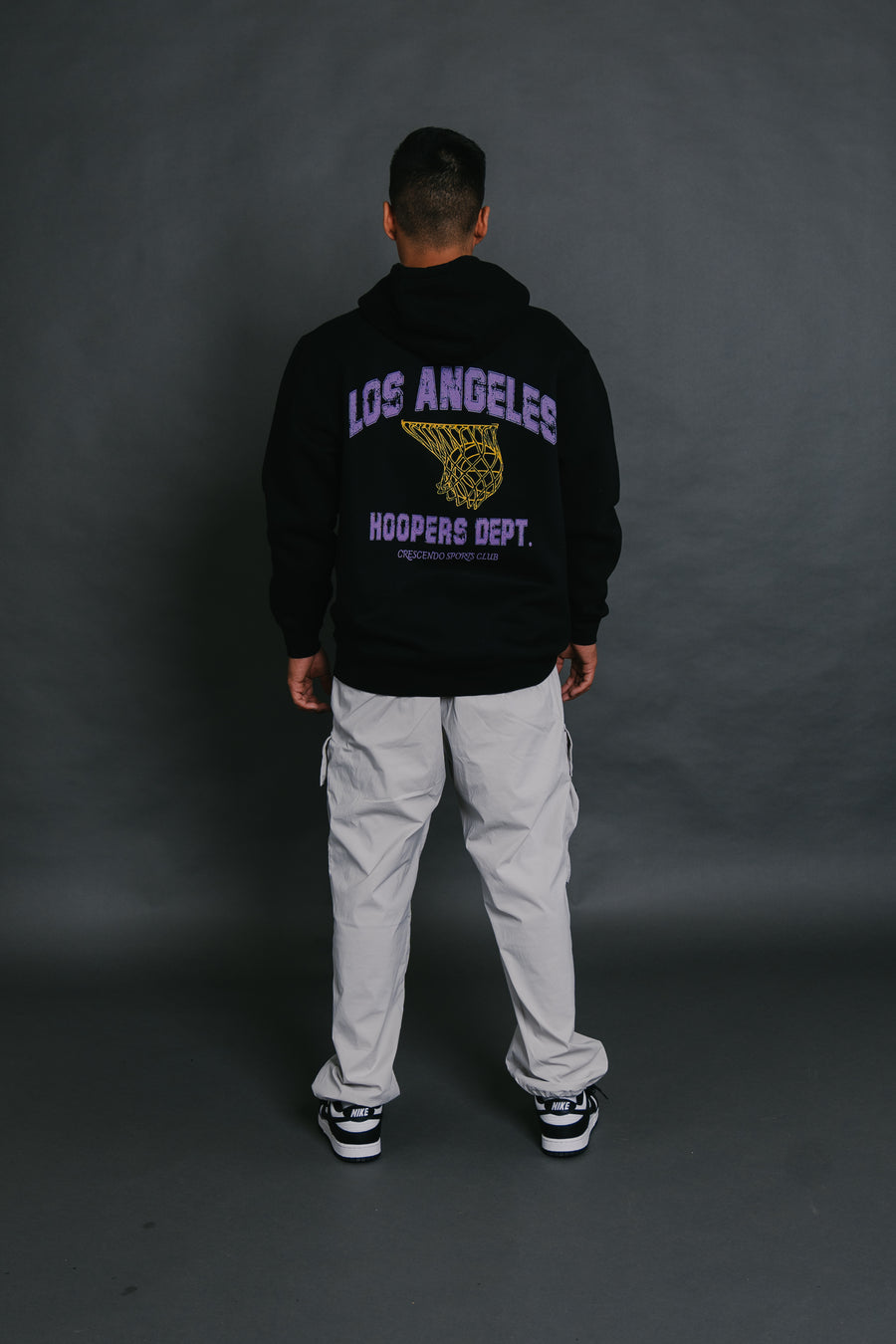 HOOPERS DEPT. LOS ANGELES BLACK HOODIE