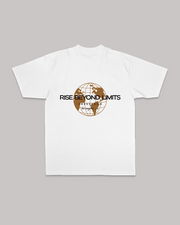 RISE BEYOND GLOBE WHITE TEE