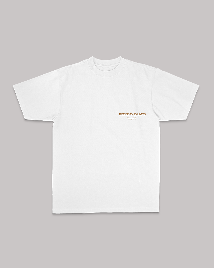 RISE BEYOND MINIMAL WHITE TEE