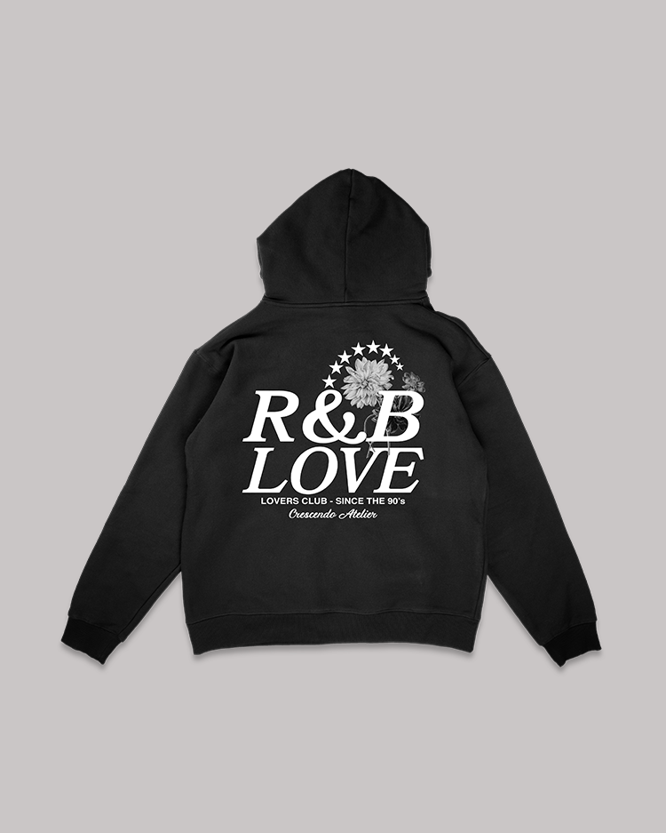 R&B LOVERS CLUB BLACK HOODIE – Crescendo R&B LOVERS CLUB BLACK HOODIE – Crescendo