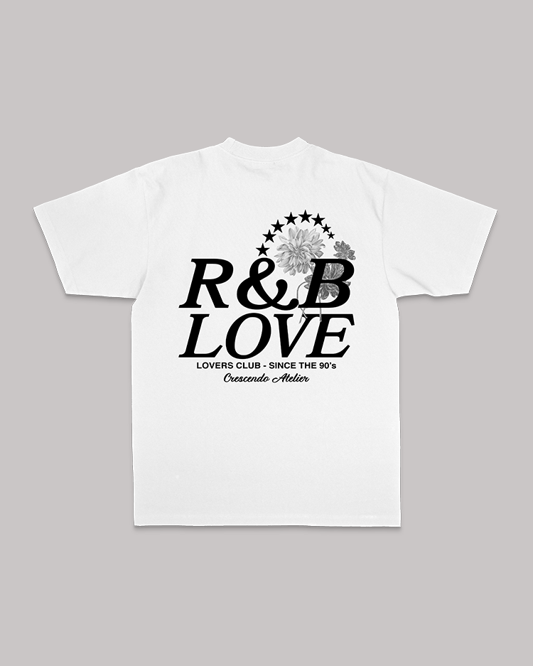 R&B LOVERS CLUB WHITE TEE