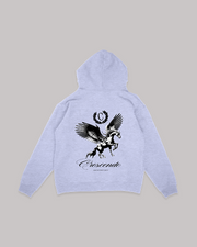 SOAR WITHOUT LIMITS GRAY HOODIE BLACK FONT